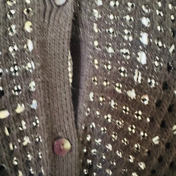 Madewell Open-Stitch Polo Cardigan Sweater M - Picture 10 of 11